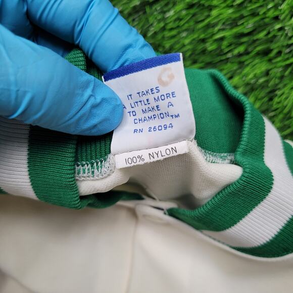 Vintage 70s/80s Champion Basketball Warm-Up Short Sleeve Jacket Medium Nylon - Picture 10 of 10